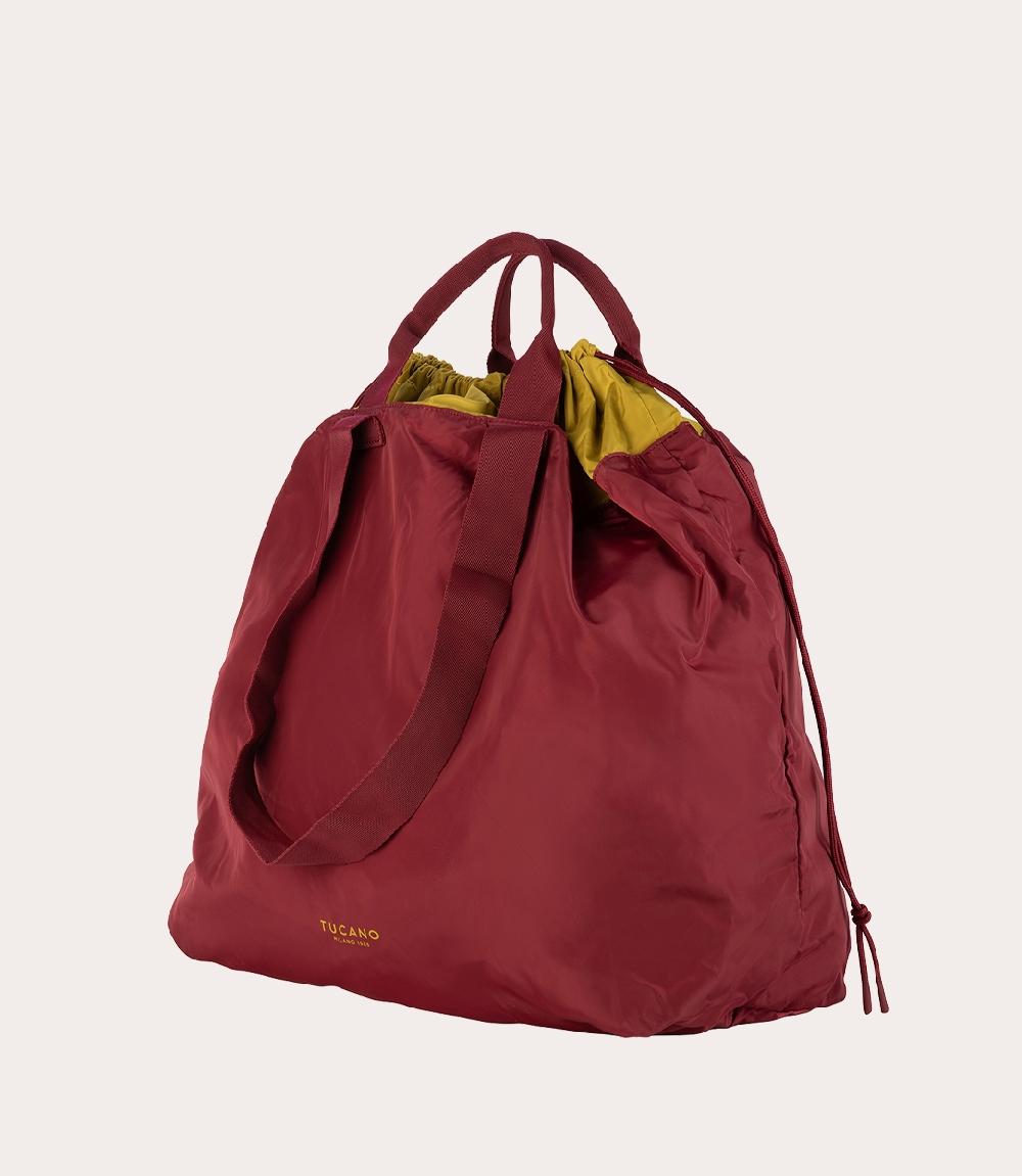 Tucano Borsa shopper pieghevole in materiale ottenuto dalla plastica riciclata Qualità