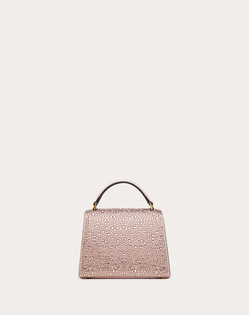 Valentino Handbags Borsa A Mano Mini Vsling Ricamata per Donna in Rose Quartz | Valentino IT Presa