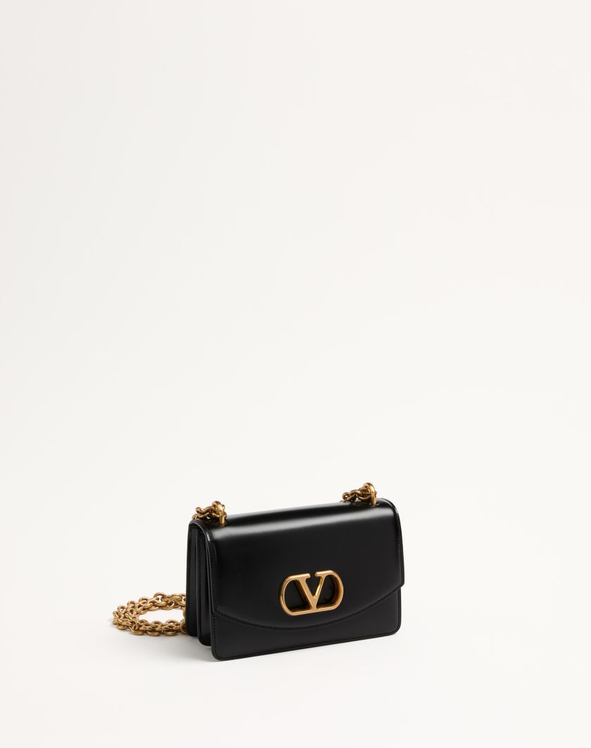 Valentino Handbags Borsa Piccola A Spalla Valentino Garavani Vain In Vitello Lucido per Donna in Nero | Valentino IT 2025