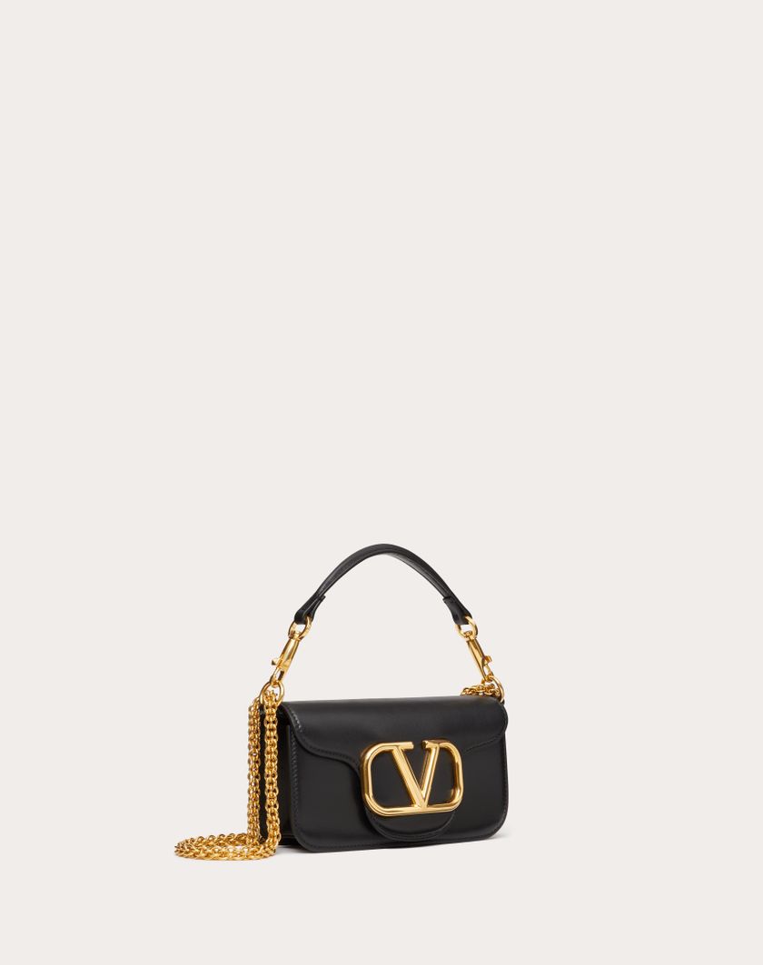 Valentino Handbags Borsa Piccola A Spalla Valentino Garavani Locò In Vitello per Donna in Light Ivory | Valentino IT Nuovo