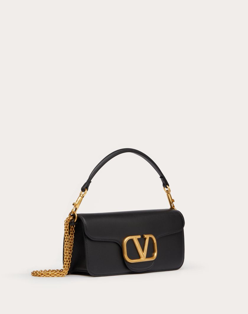 Valentino Handbags Borsa A Spalla Valentino Garavani Locò In Vitello per Donna in Nero | Valentino IT Vendita