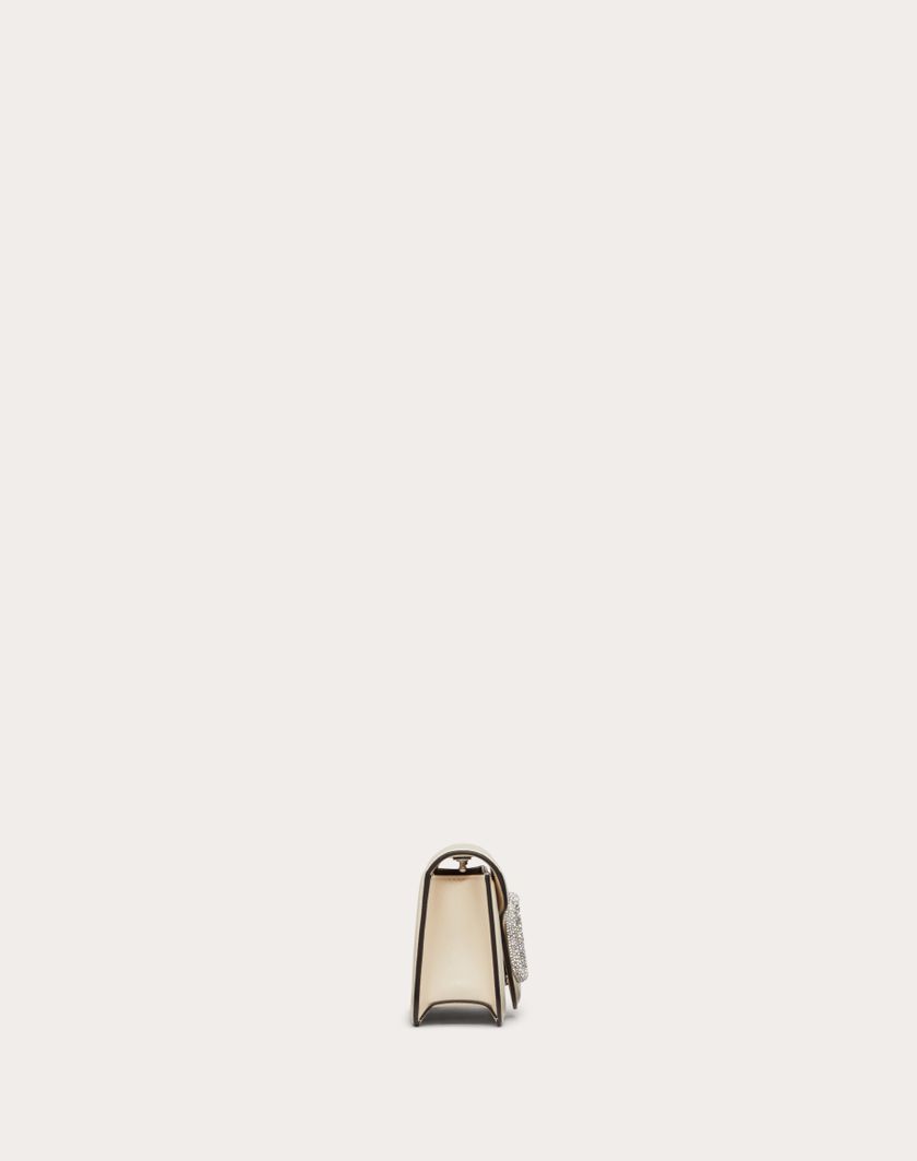 Valentino Handbags Borsa Piccola A Spalla Valentino Garavani Locò Con Logo Gioiello per Donna in Light Ivory | Valentino IT Promozione