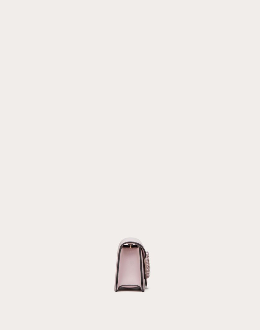 Valentino Handbags Borsa Piccola A Spalla Valentino Garavani Locò Con Logo Gioiello per Donna in Water Lilac | Valentino IT Shopping Online