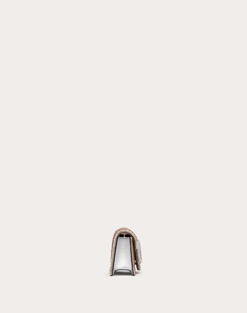 Valentino Handbags Borsa Piccola A Spalla Valentino Garavani Locò Ricamata per Donna in Crystal | Valentino IT Novità