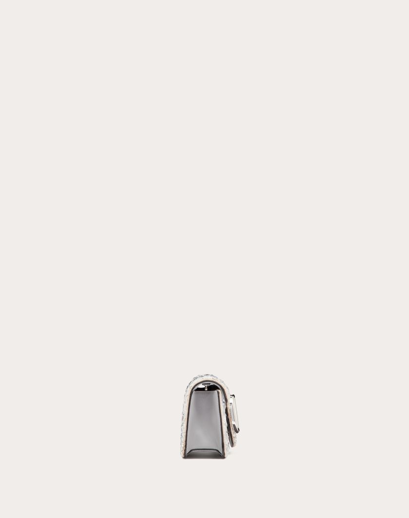 Valentino Handbags Borsa Piccola A Spalla Locò Con Cristalli per Donna in Argento | Valentino IT Sconto