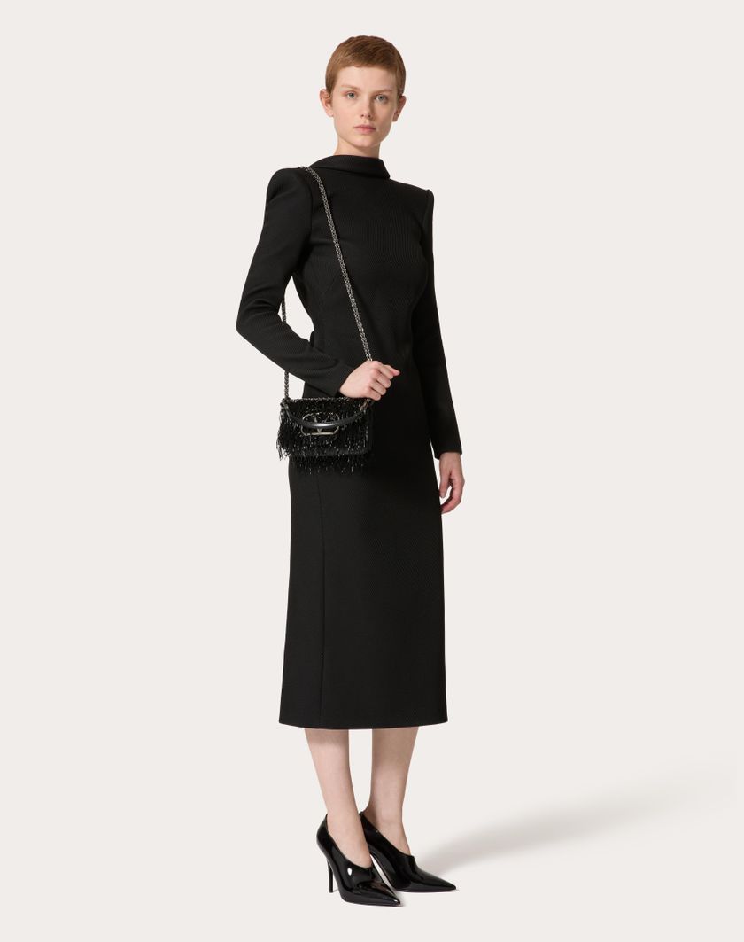 Valentino Handbags Borsa Piccola A Spalla Valentino Garavani Locò Ricamata per Donna in Nero | Valentino IT Outlet
