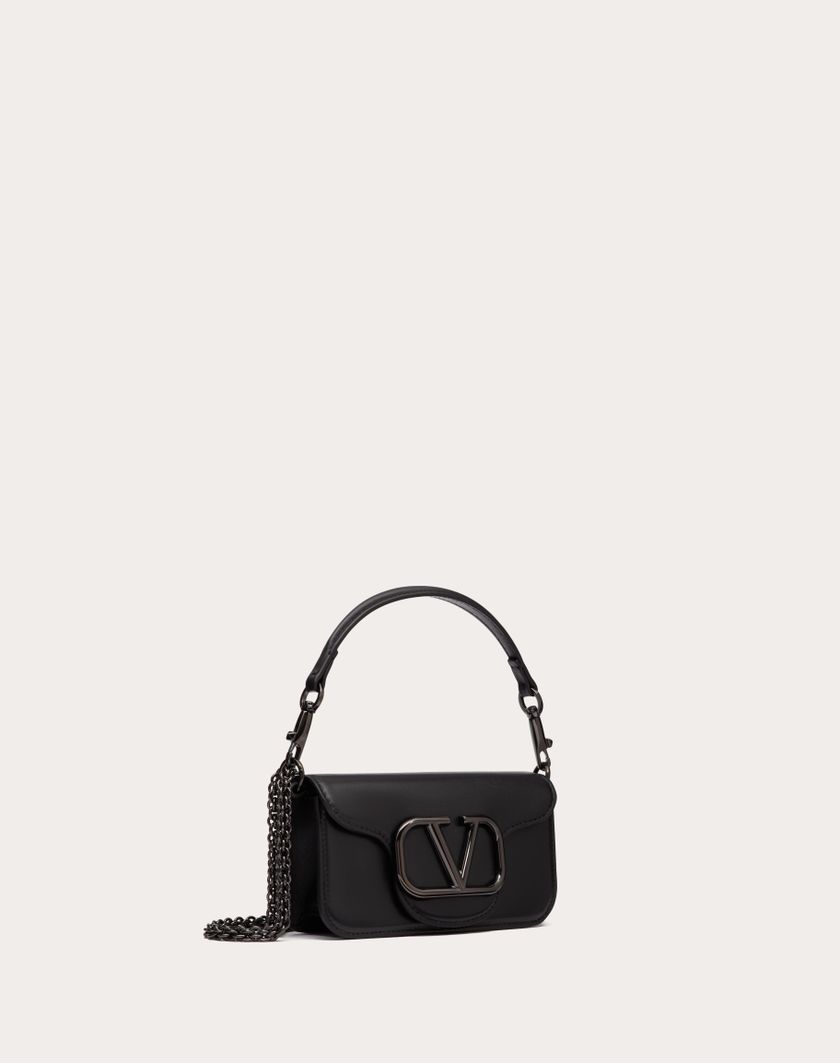 Valentino Handbags Borsa Piccola A Spalla Valentino Garavani Locò In Vitello per Donna in Nero | Valentino IT Saldi
