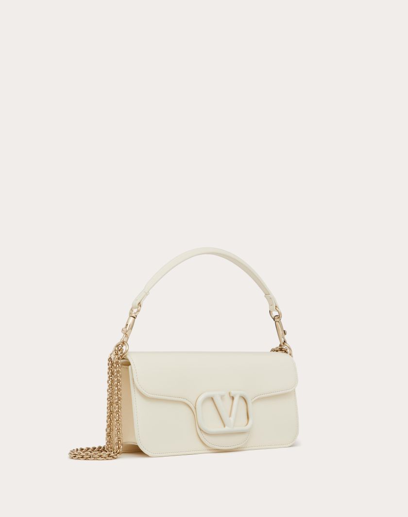 Valentino Handbags Borsa A Spalla Valentino Garavani Locò In Vitello per Donna in Avorio | Valentino IT Hotsell