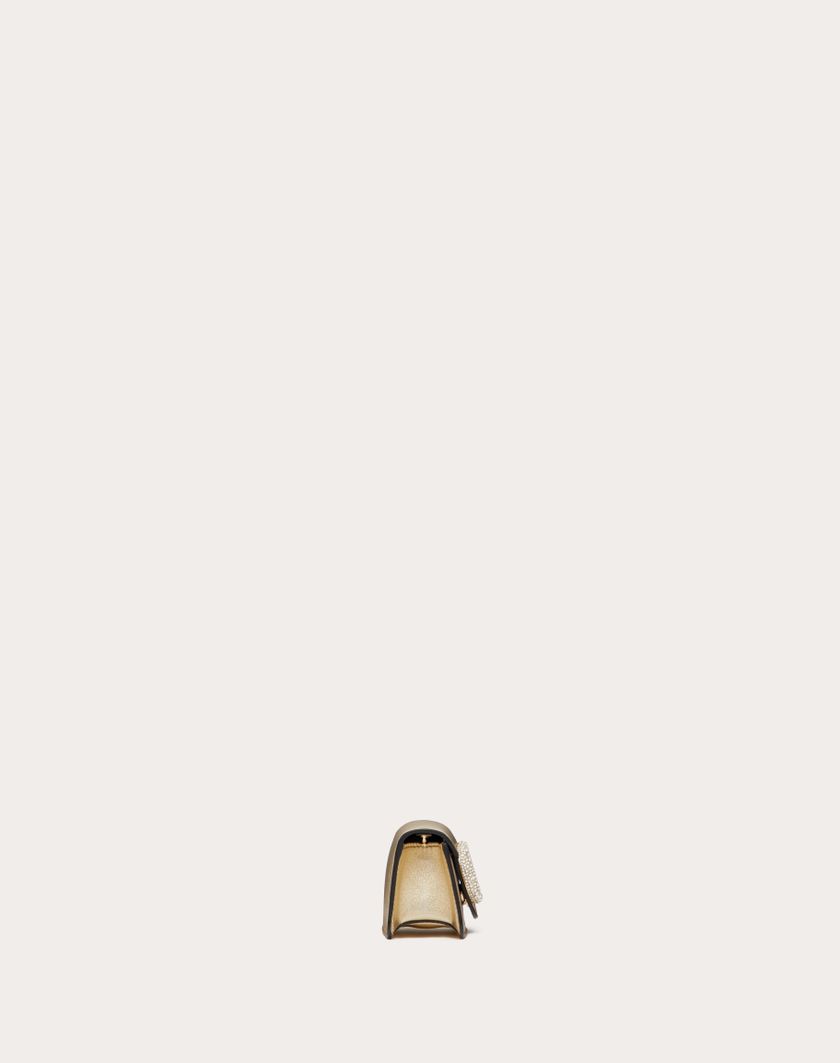 Valentino Handbags Borsa Micro Con Catena Valentino Garavani Locò Con Logo Gioiello per Donna in Platino/crystal | Valentino IT Nuova
