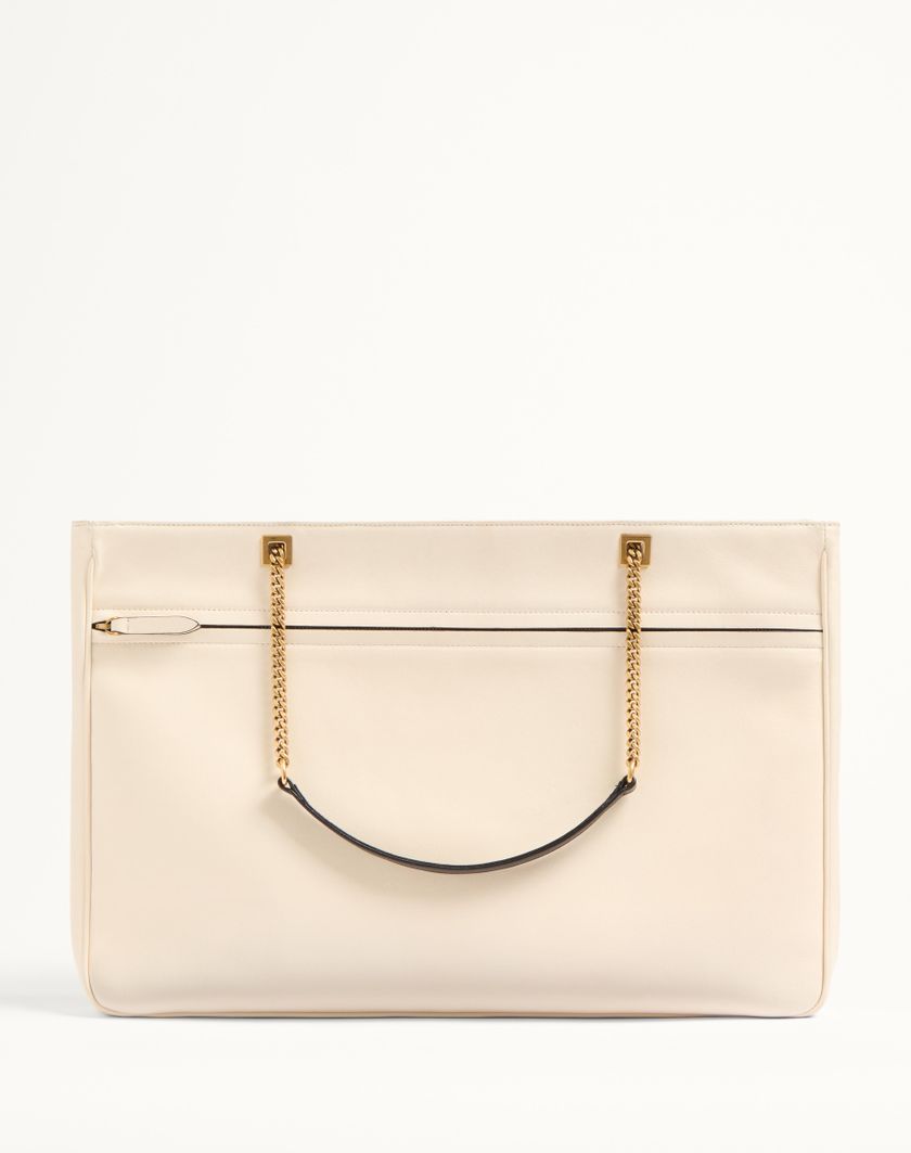 Valentino Handbags Borsa Shopping Grande Valentino Garavani Viva Superstar In Nappa per Donna in Avorio/nero | Valentino IT Italia