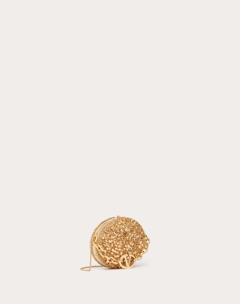 Valentino Handbags Minaudiere Ovale Valentino Garavani Carry Secrets Con Catena per Donna in Oro | Valentino IT Hotsell
