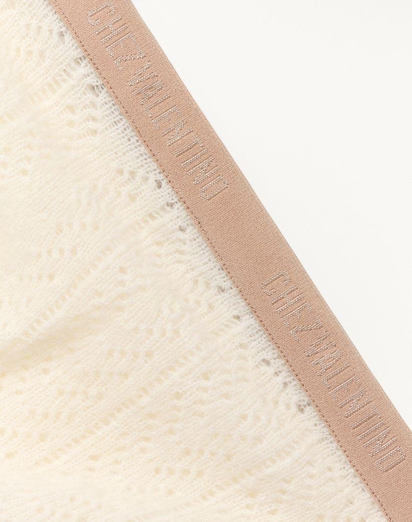 Valentino Handbags Collant In Mohair per Donna in Latte | Valentino IT Pezzi Unici