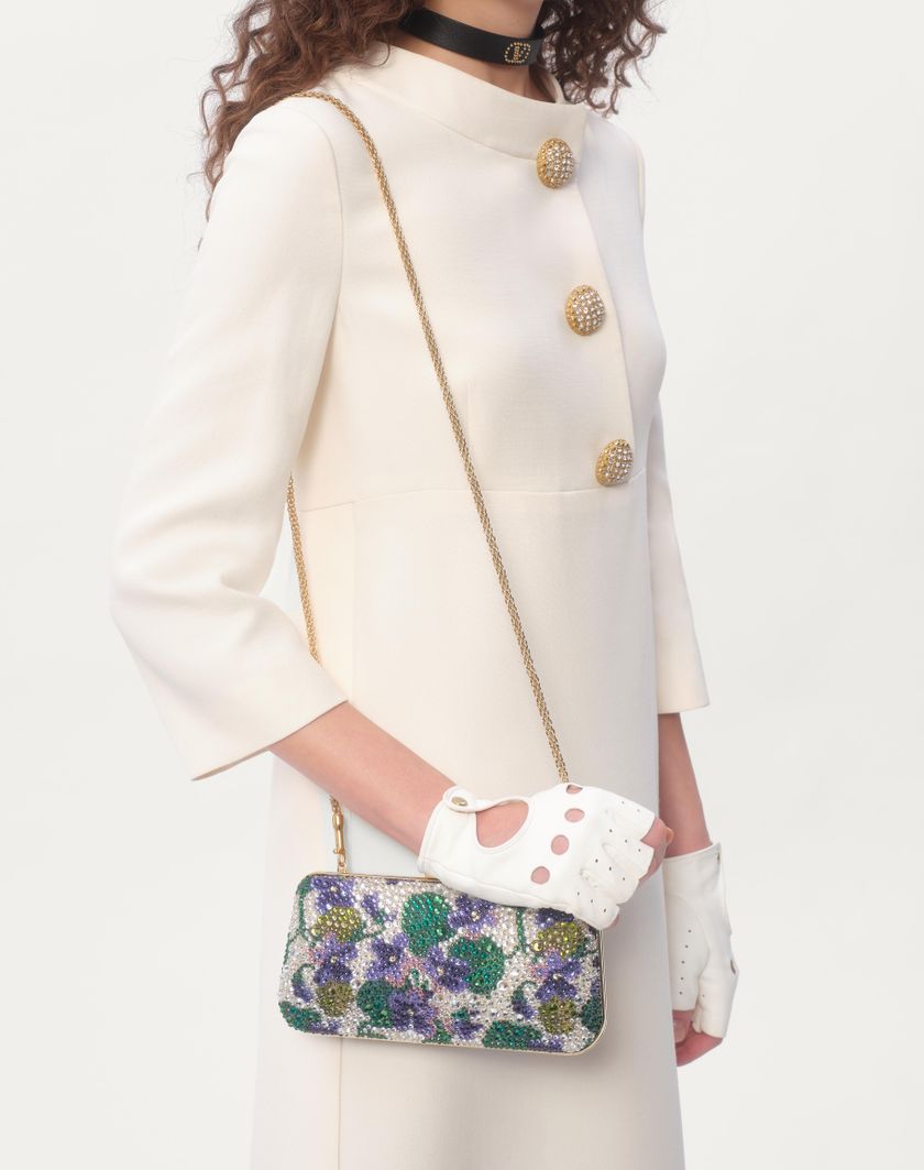 Valentino Handbags Abito Midi In Crepe Couture per Donna in Avorio | Valentino IT Enormi risparmi