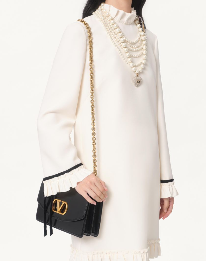 Valentino Handbags Abito Corto In Crepe Couture per Donna in Rosa | Valentino IT Fino Al -60%
