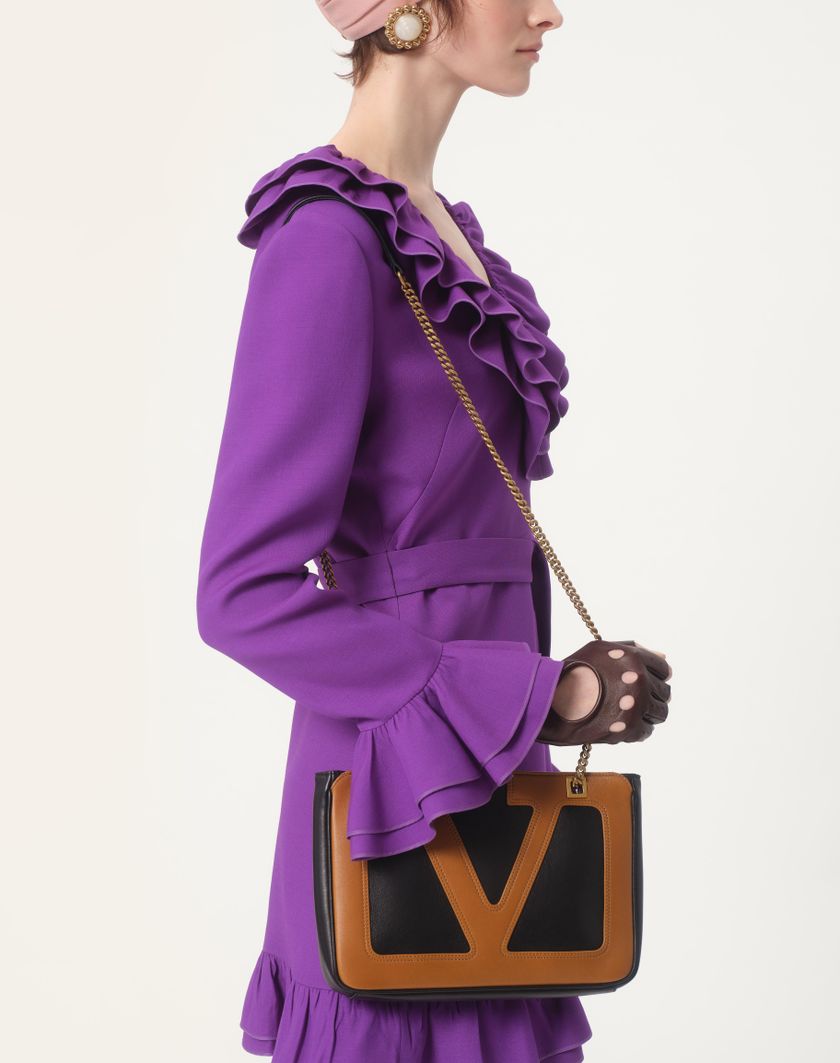 Valentino Handbags Abito Corto In Crepe Couture per Donna in Rosso | Valentino IT Latest stili