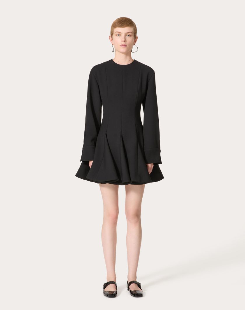 Valentino Handbags Abito Corto In Luxury Crepe per Donna in Nero | Valentino IT Outlet