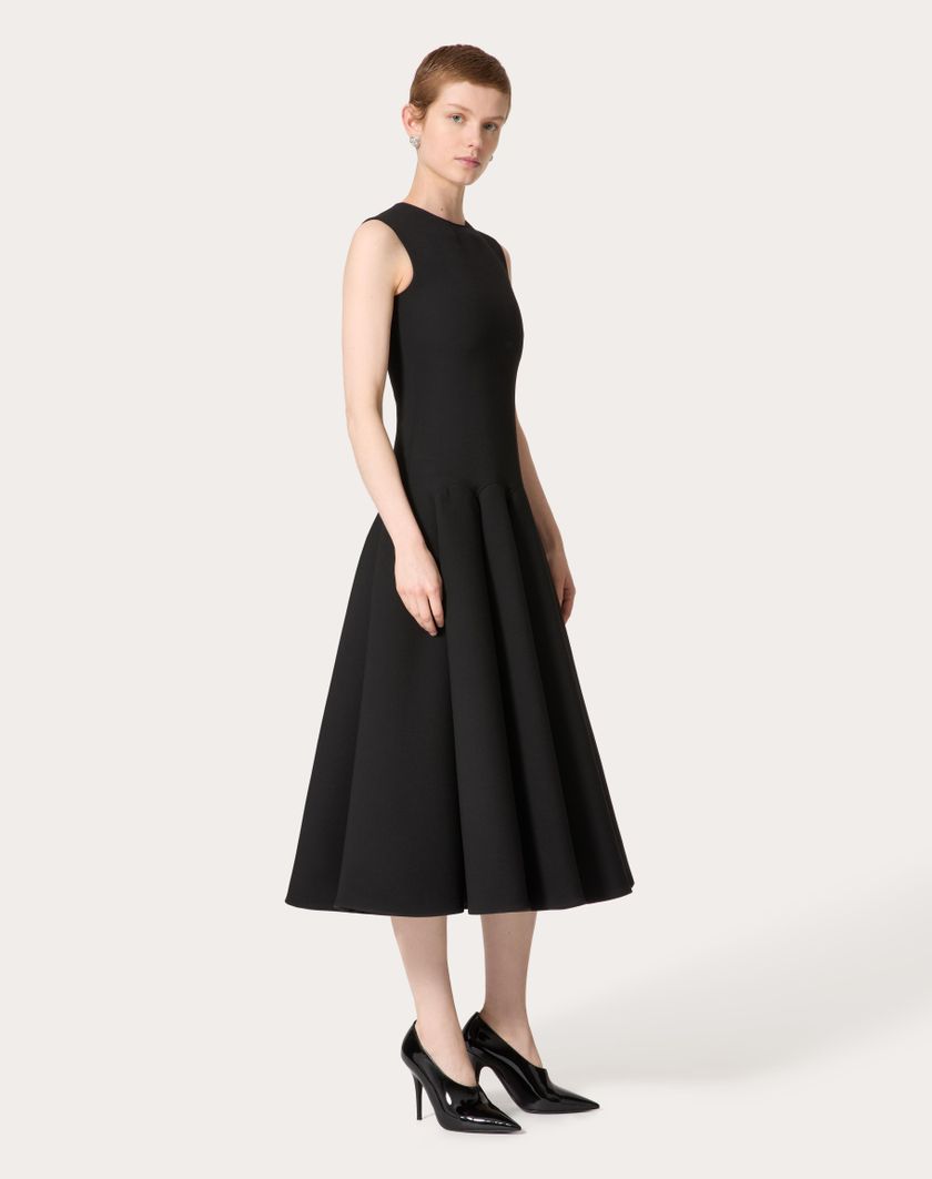 Valentino Handbags Abito Midi per Donna in Nero | Valentino IT Vendita Calda