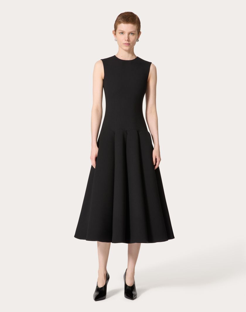 Valentino Handbags Abito Midi per Donna in Nero | Valentino IT Vendita Calda