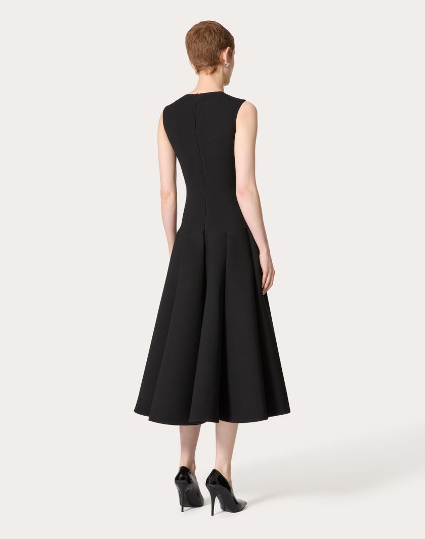Valentino Handbags Abito Midi per Donna in Nero | Valentino IT Vendita Calda