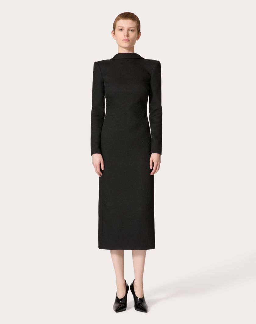 Valentino Handbags Abito Midi per Donna in Nero | Valentino IT Vendita Economica