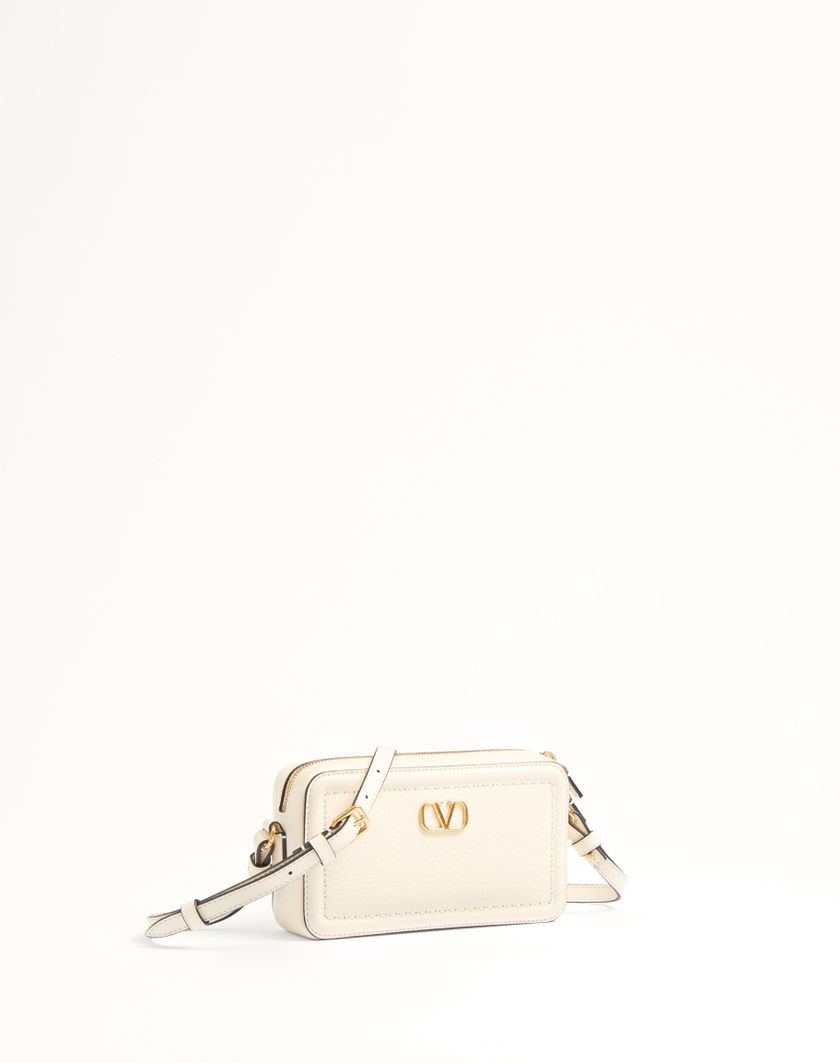 Valentino Handbags Mini Borsa A Tracolla Valentino Garavani Alltime In Vitello Granato per Donna in Avorio | Valentino IT Vendita