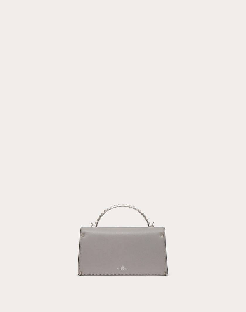 Valentino Handbags Mini Borsa A Mano Rockstud In Vitello per Donna in Grigio | Valentino IT Promozione