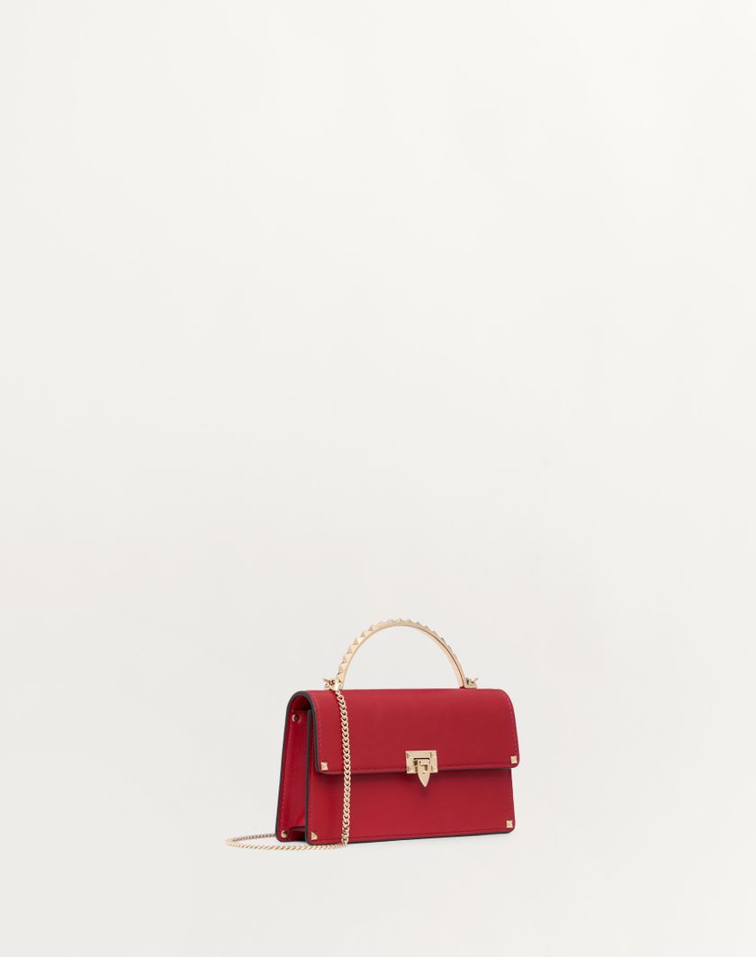 Valentino Handbags Mini Borsa A Mano Rockstud In Vitello per Donna in Rosso V. | Valentino IT Spedizione Gratuita