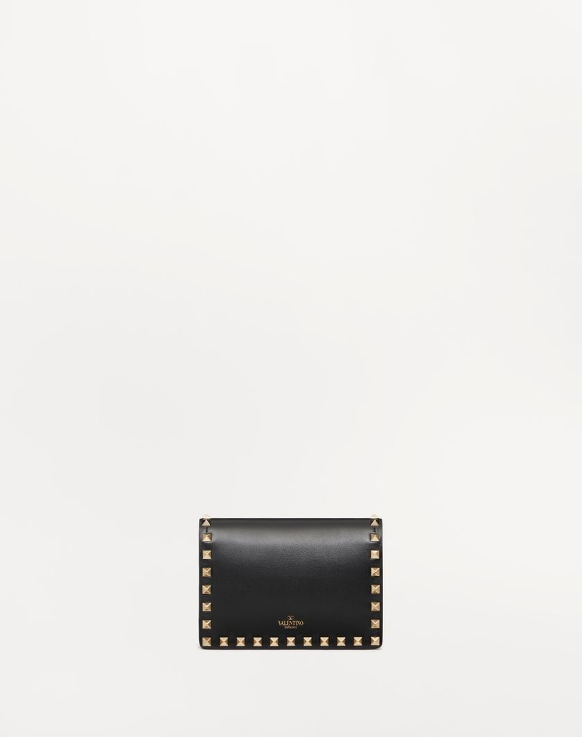 Valentino Handbags Pouch Con Catena Rockstud In Vitello per Donna in Poudre | Valentino IT Convenienza