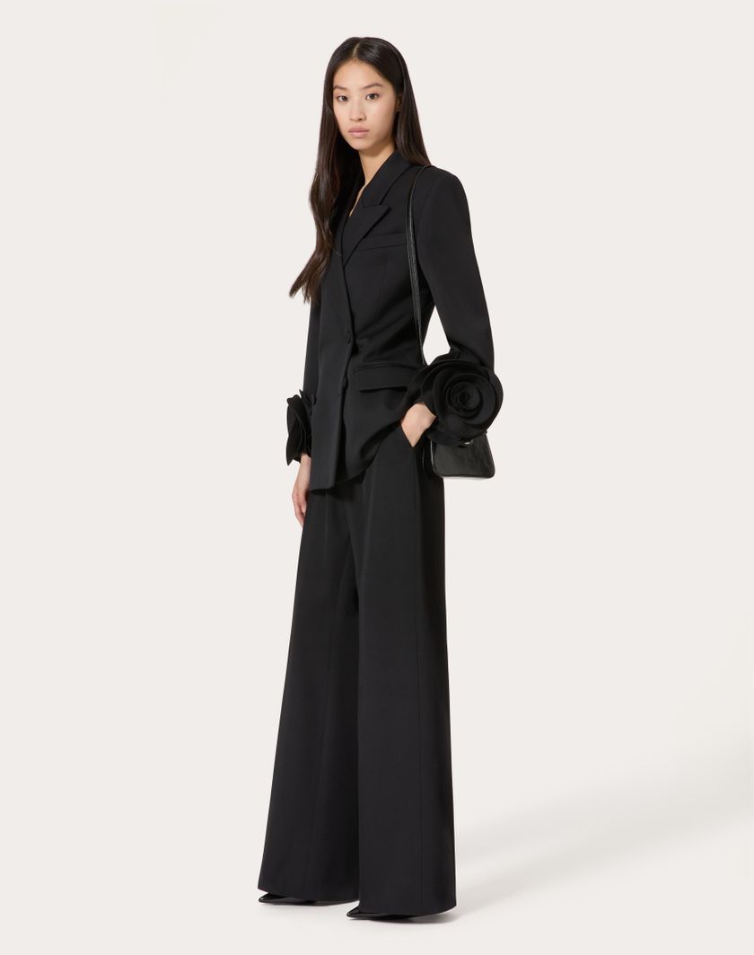 Valentino Handbags Pantalone In Grisaille per Donna in Nero | Valentino IT Moda