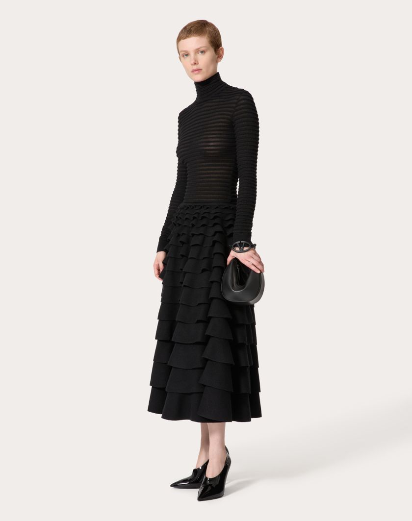 Valentino Handbags Maglia In Viscosa E Lana per Donna in Nero | Valentino IT Promozione