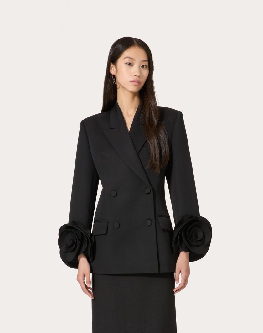 Valentino Handbags Giacca In Grisaille per Donna in Nero | Valentino IT Spedizione Gratuita
