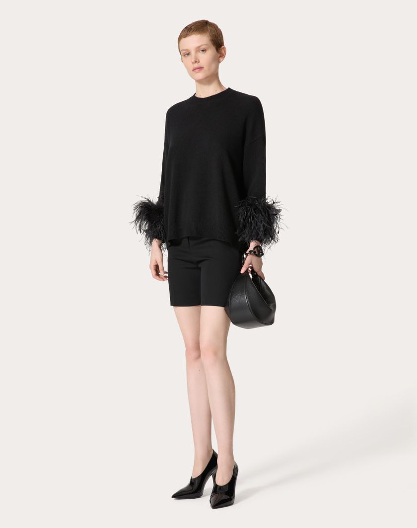 Valentino Handbags Bermuda In Grisaille per Donna in Nero | Valentino IT Negozi Online