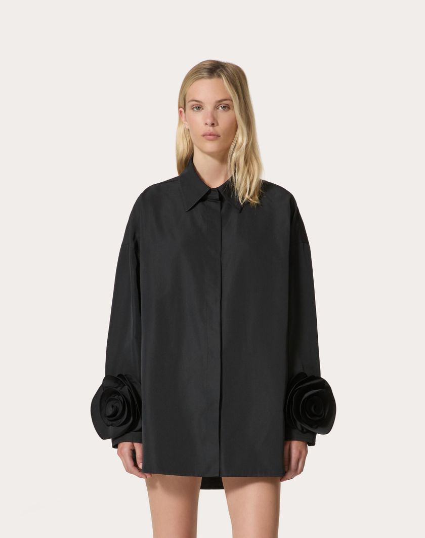 Valentino Handbags Giubbino In Micro Faille per Donna in Nero | Valentino IT Promozione Limitata
