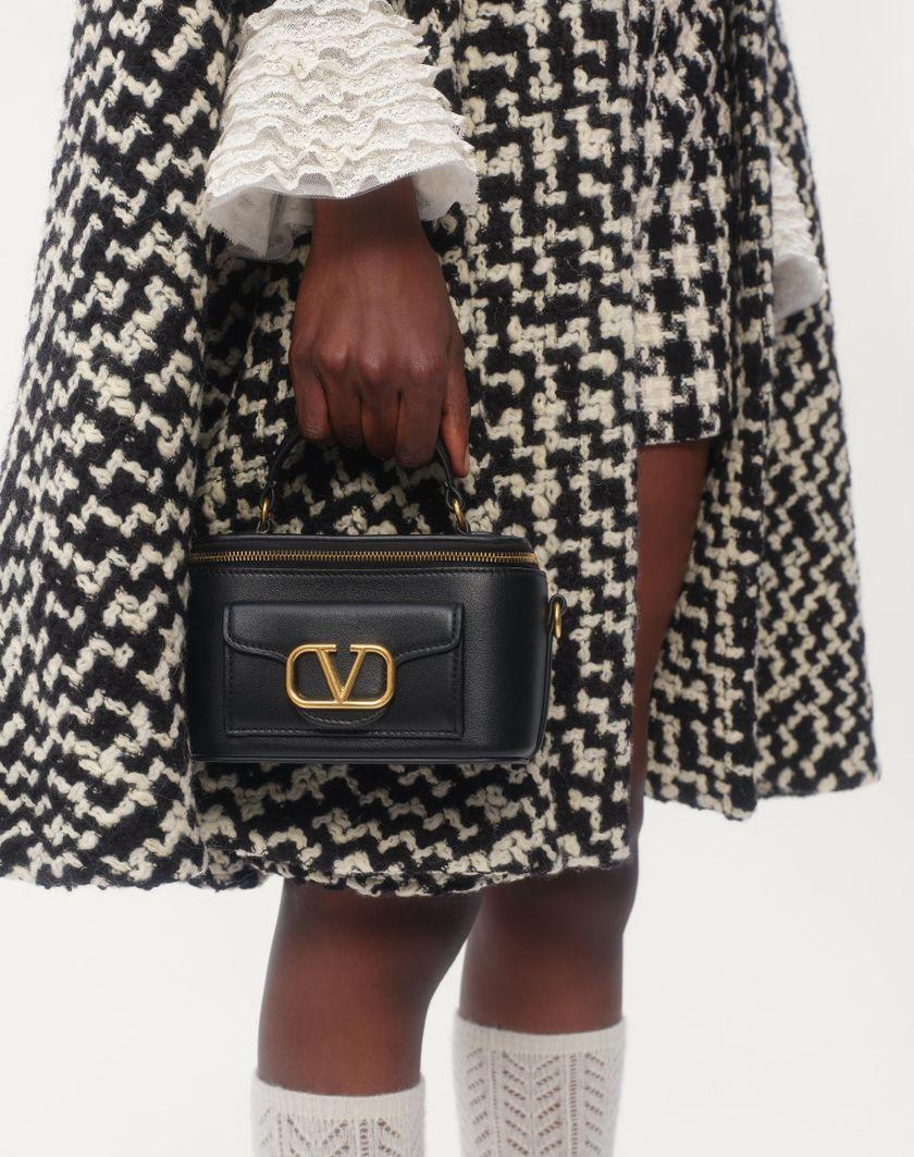 Valentino Handbags Camicia In Georgette per Donna in Nero/avorio | Valentino IT Prezzo Ridotto
