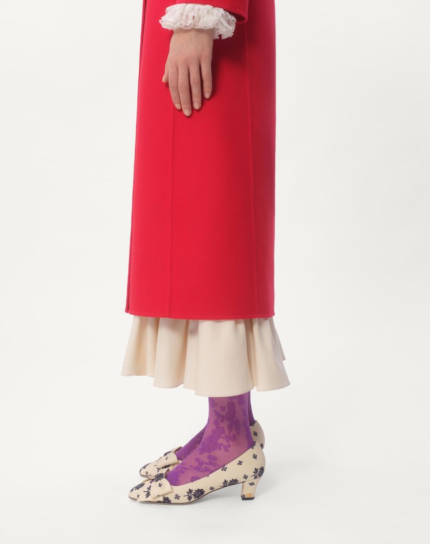 Valentino Handbags Cappotto In Compact Drap per Donna in Rosso | Valentino IT Offerta