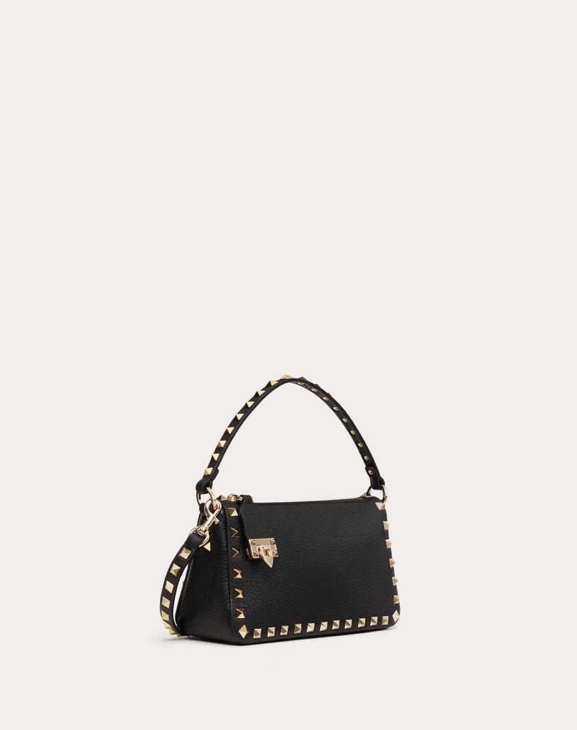 Valentino Handbags Borsa Piccola A Tracolla Rockstud In Vitello Granato per Donna in Light Ivory | Valentino IT Nuovo