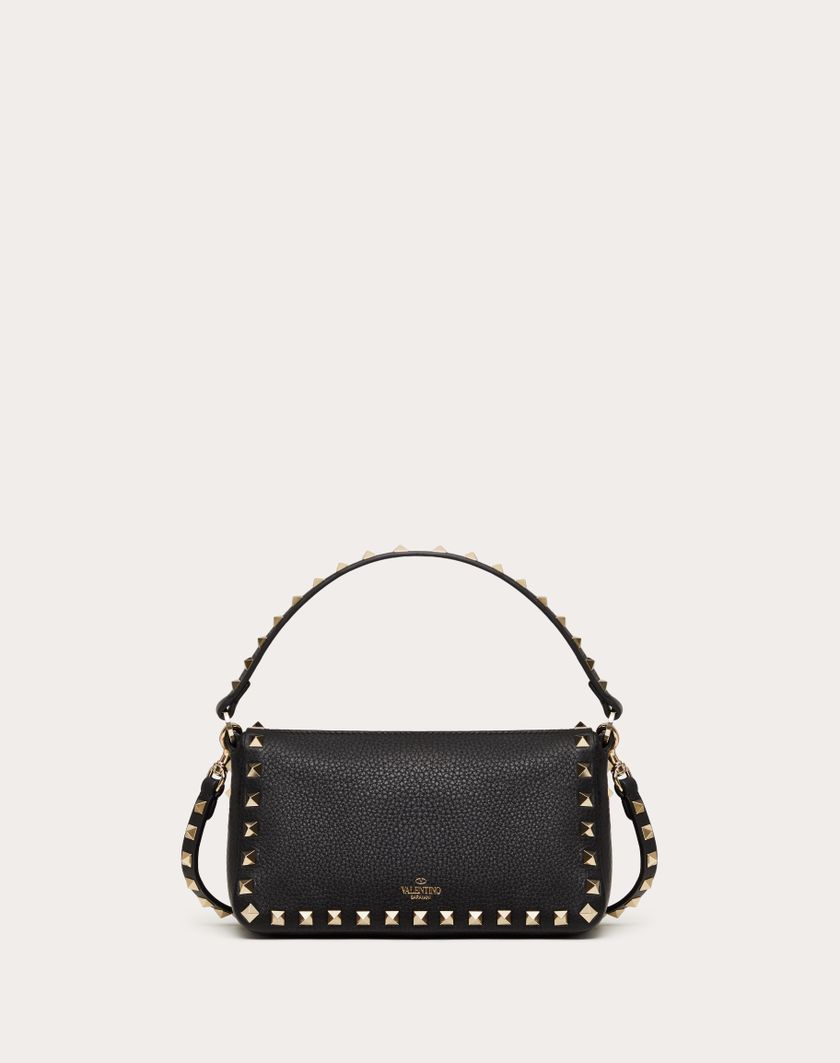 Valentino Handbags Borsa Piccola A Tracolla Rockstud In Vitello Granato per Donna in Light Ivory | Valentino IT Nuovo