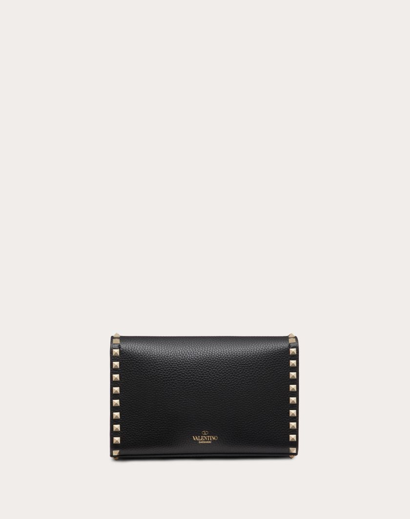 Valentino Handbags Borsa Piccola A Tracolla Rockstud In Vitello Granato per Donna in Poudre | Valentino IT Spedizione Gratuita