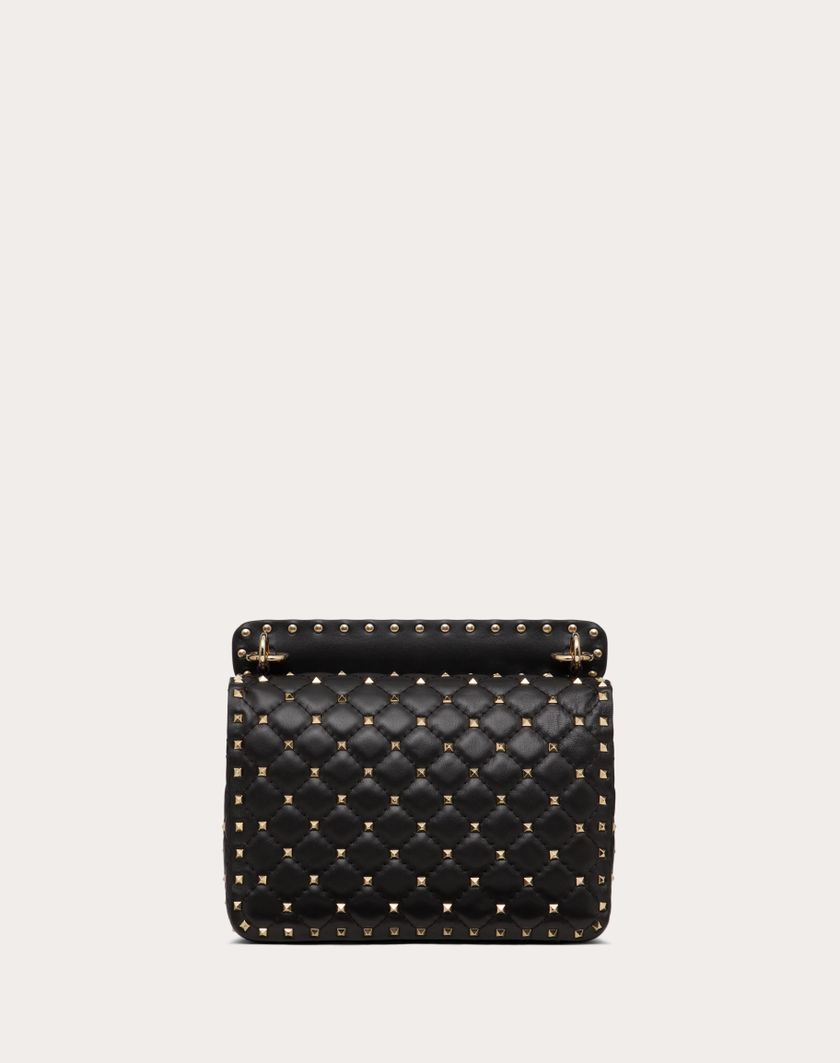 Valentino Handbags Borsa Media Rockstud Spike In Nappa per Donna in Nero | Valentino IT Qualità Garantita