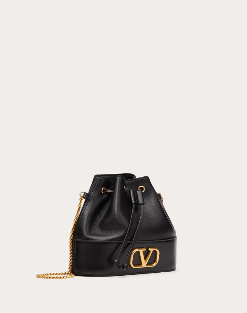 Valentino Handbags Mini Secchiello Con Catena Vlogo Signature In Nappa per Donna in Rose Cannelle | Valentino IT Convenienza