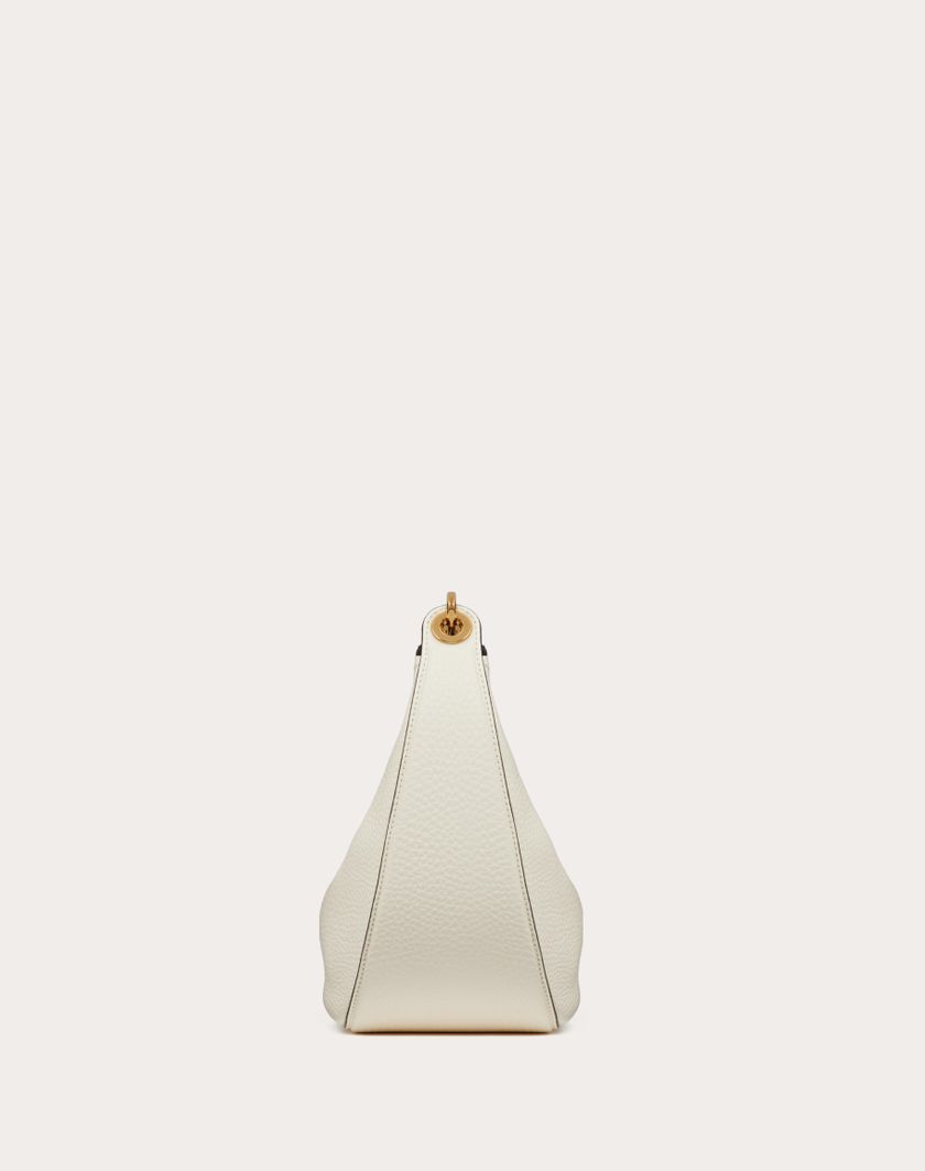 Valentino Handbags Hobo Piccola Vlogo Moon Bag In Vitello Granato Con Catena per Donna in Cappuccino | Valentino IT Offerta