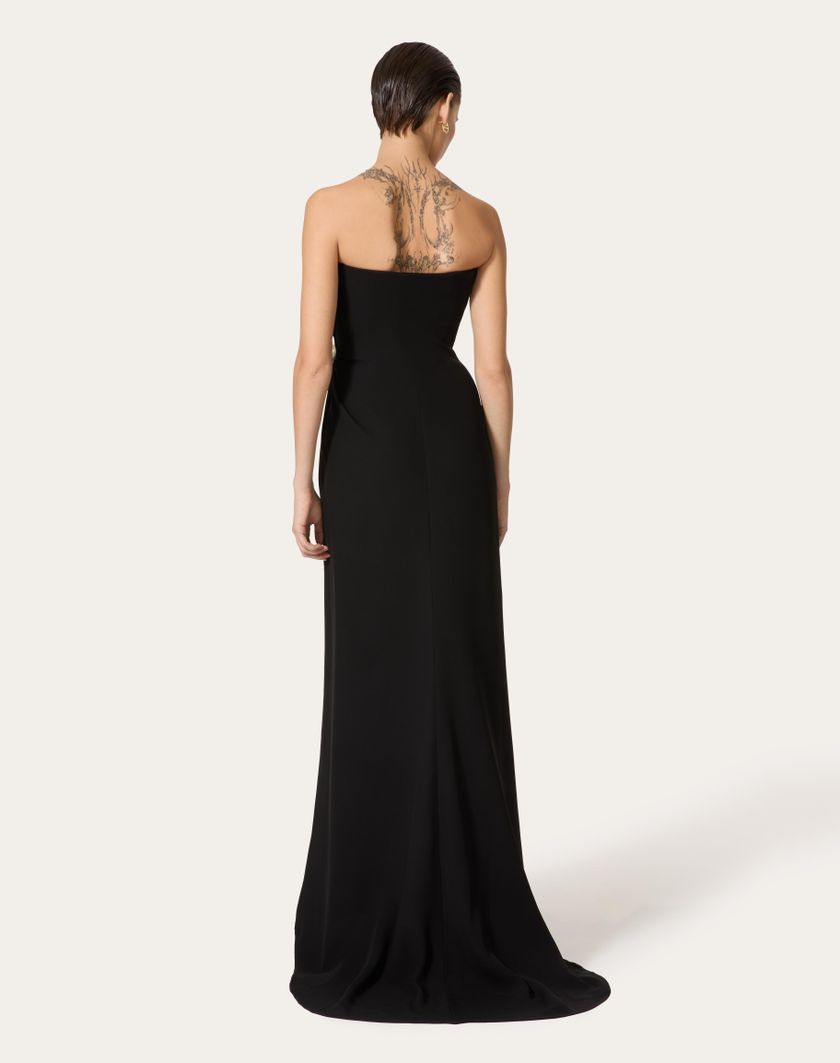 Valentino Handbags Abito Da Sera In Cady Couture per Donna in Nero | Valentino IT Vendita Calda