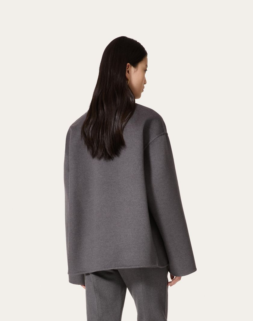 Valentino Handbags Top In Compact Drap per Donna in Grigio Scuro | Valentino IT Black Friday