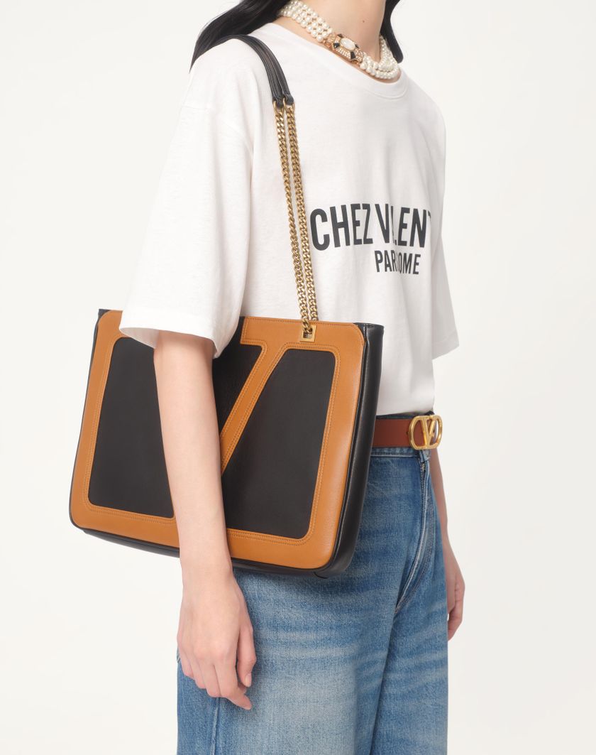 Valentino Handbags T-shirt In Jersey Cotton Con Stampa Chez Valentino per Donna in Avorio | Valentino IT Rilascio limitato