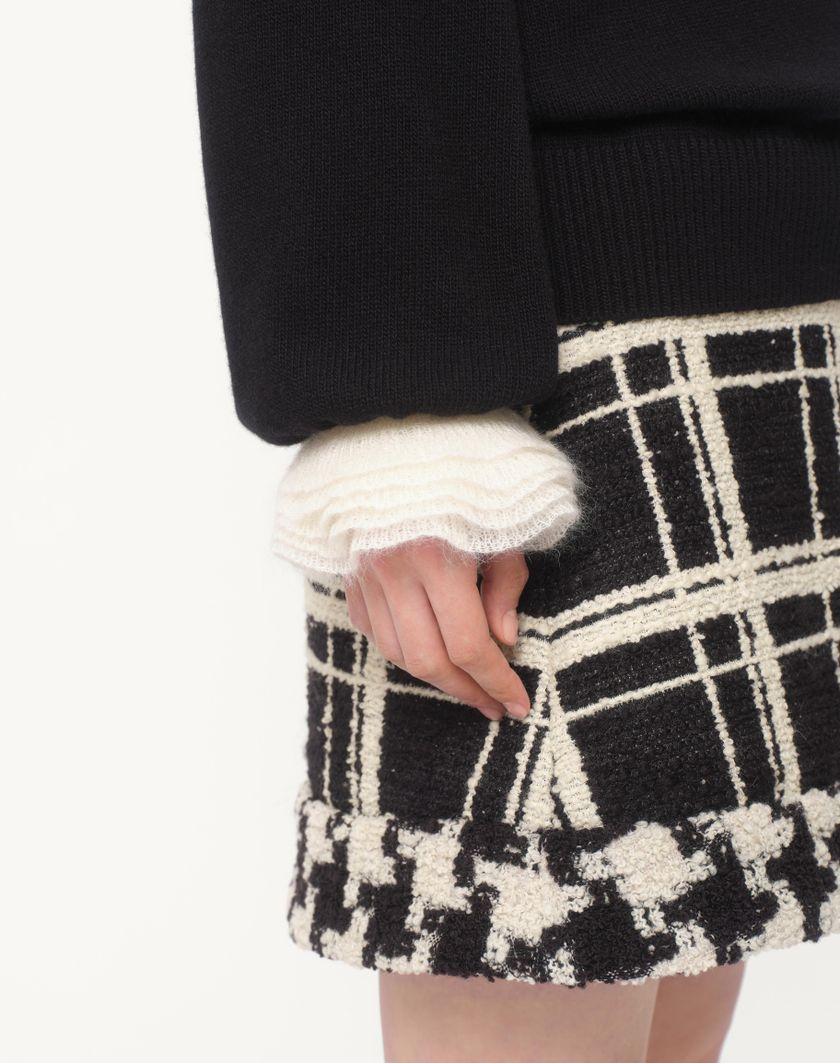 Valentino Handbags Maglia In Lana E Mohair per Donna in Nero/avorio | Valentino IT Discount Store per i nuovi prodotti