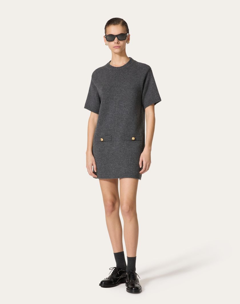 Valentino Handbags Maglia In Lana per Donna in Grigio Scuro | Valentino IT Esporta salva