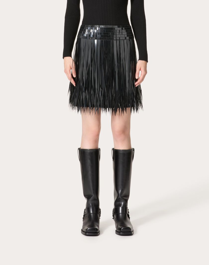 Valentino Handbags Gonna In Organza Ricamata per Donna in Nero | Valentino IT Presa