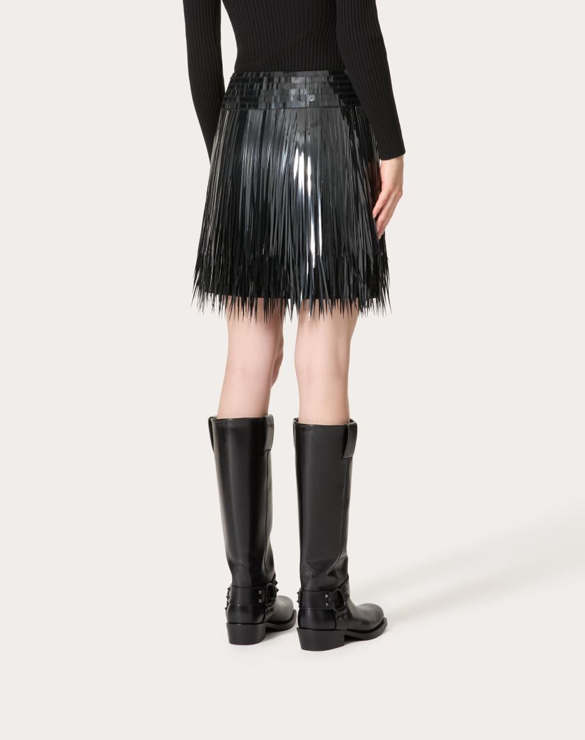 Valentino Handbags Gonna In Organza Ricamata per Donna in Nero | Valentino IT Presa