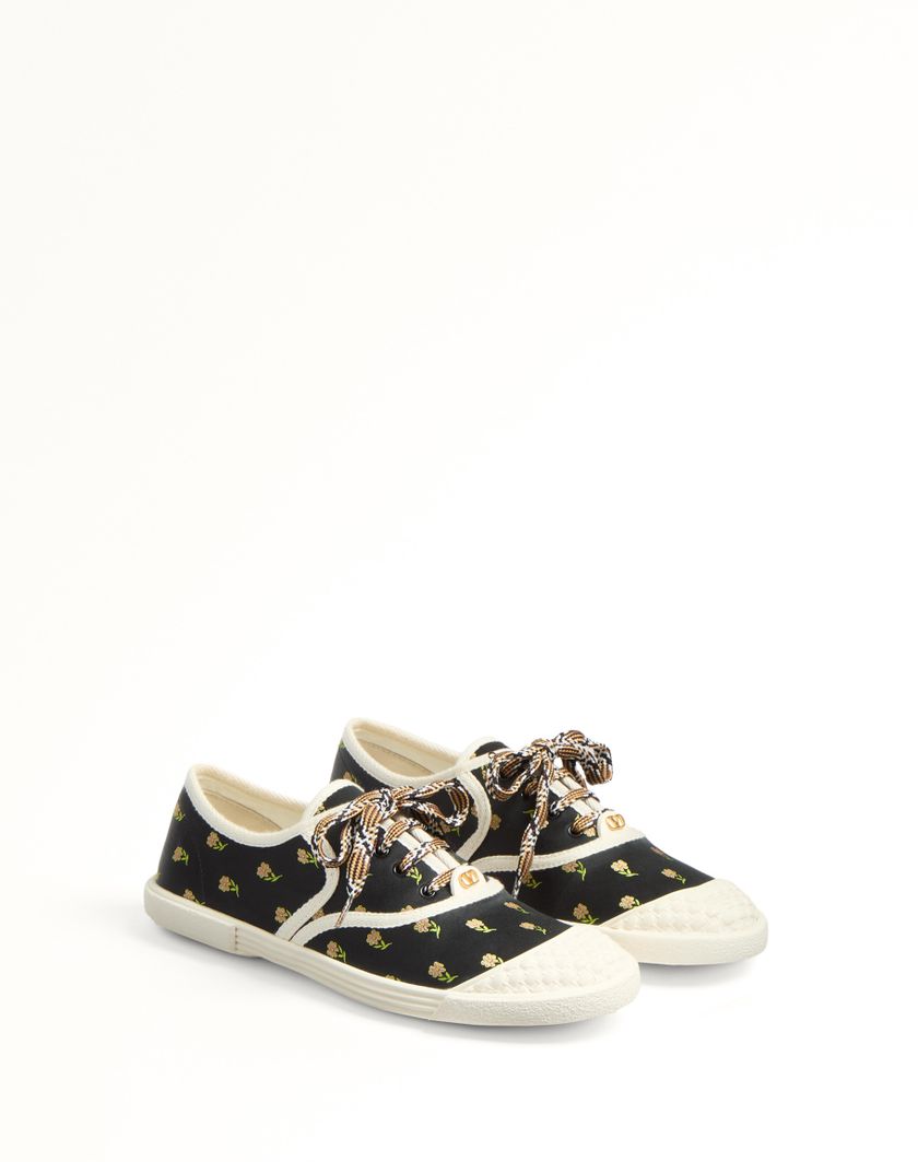 Valentino Handbags Sneaker Bay By Bay In Tessuto Papier Floral per Donna in Multicolor | Valentino IT Offerta esclusiva