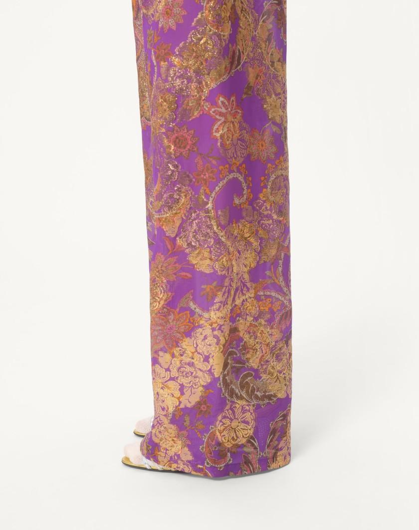 Valentino Handbags Pantaloni In Fil Coupe' Lame' Cachemire Apres L'hiver per Donna in Multicolor | Valentino IT 50% di sconto per tempo limitato